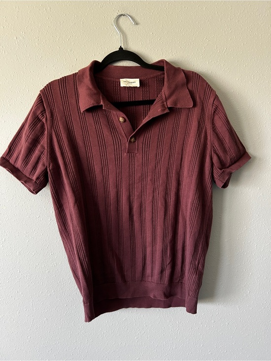 Octobre Other - Octobre Editions Men’s Burgundy Knit Polo